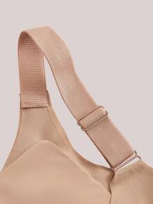 Veilyse 2pcs/Set Bra Olahraga Minimalis Nyaman untuk Wanita, Tanpa Kawat, Warna Polos untuk Musim Panas - MultiWarna - View 5