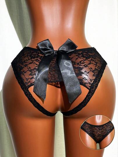 SpicyHot Quần lót hở lưng họa tiết bướm ren gợi cảm dành cho cô dâu khi đi chơi