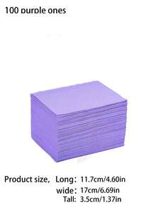 Tấm lót bàn làm móng dùng một lần, có sẵn các gói 200 miếng, 100 miếng, 50 miếng. Những tấm lót móng ba lớp có thể gấp gọn này có khả năng chống thấm nước và phù hợp cho các phòng khám nha khoa, studio xăm hình và dùng làm tạp dề chống thấm nước trong phòng khám nha khoa. - màu đen - Xem 6
