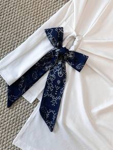 GlowEve 女士休闲圆领短袖宽松T恤 - 白色 - 查看 7