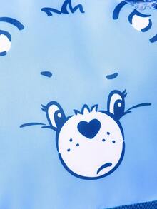 SHEIN X Care Bears 1个印花图案保温午餐包，可保温或保冷，野餐包，大容量，可装午餐盒和饮料，适合野餐、露营、旅行、家庭使用，适合家庭、学生，Cheer Bear - 藍色 - 查看 4