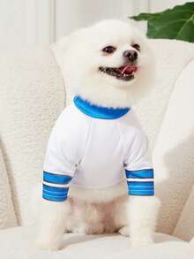 PETSIN 1 pièce t-shirt décontracté et sportif pour chien blanc avec l'impression du numéro 36, respirant et extensible, rafraîchissant et confortable, convient aux chats et aux chiens, style populaire UE/US, printemps/été - Multicolore - Voir 11