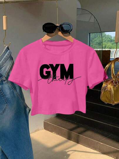 Women's Standard Fit Short T-Shirt, Fashionable For Summer