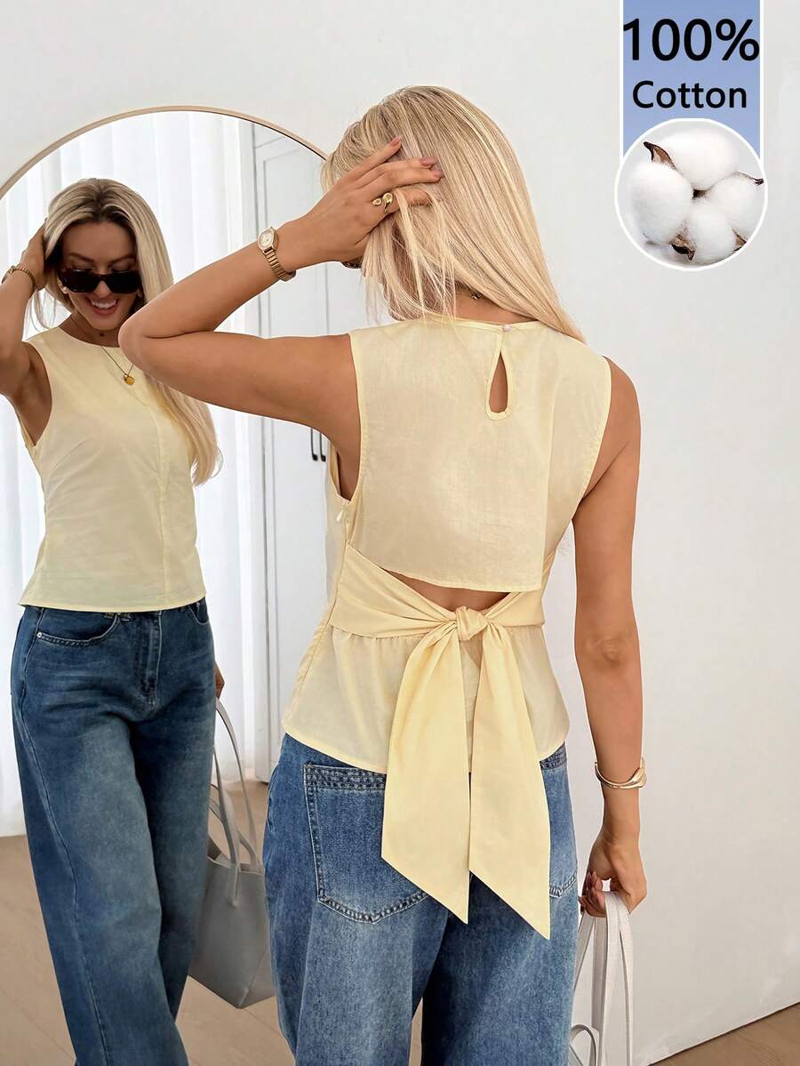 Easowa Women Blouses & Shirts,Casual Clothes - Apricot - View 1