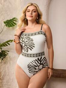 Swim Oasis Novos conjuntos de biquíni e maiô plus size para mulheres, modelo 2026, perfeitos para as férias de verão na praia. - Multicolorido - Ver 6