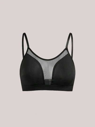 Veilyse 網紗拼接無鋼圈內衣