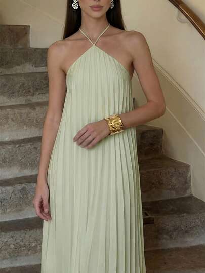 Firerie Women's Elegant, Exquisite, Romantic, Dignified, Minimalist Commute Daily, Valentine's Day, Date, Party, Wedding Guest, Vacation A-Line Long Wide Dress,Summer Dresses For Women