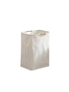 Một giỏ đựng đồ giặt màu trơn, giỏ đựng đồ giặt cầm tay màu trắng có thể gấp lại, thích hợp để giặt quần âu, giày dép, quần jean, bốt, váy, v.v. trong gia đình. Cũng thích hợp làm giỏ đựng đồ trong phòng tắm, giỏ đựng đồ giặt có thể gấp lại. - trắng - Xem 10
