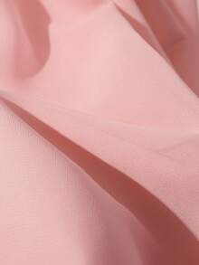 Qadelle New Arrival Spring/Summer Elegant Flowy Chiffon Dress For Women - Pink - View 4