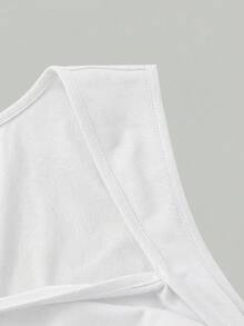 SHEIN MOD 4 piezas de blusas casuales versátiles de uso diario para mujer, unicolor con fruncido, top de verano - Multicolor - Ver 4