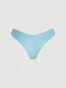 SHEIN MOD 女士度假沙滩亮片装饰泳装套装，适合沙滩度假，两件套，复古西式女装，性感比基尼，亮片上衣，女士优雅沙滩泳装，女士蓝色钩针亮片挂脖比基尼套装，饰有海星吊坠，适合沙滩度假，女士夏季服装，适合沙滩度假，复古西式女式泳装 - 藍色 - 查看 10