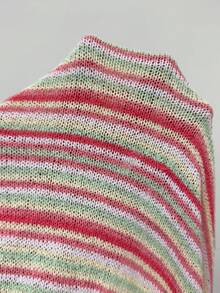 SHEIN PETITE Váy đi biển mùa hè mỏng nhẹ, hơi trong suốt, dệt kim, nhiều màu sắc. - Nhiều màu - Xem 9