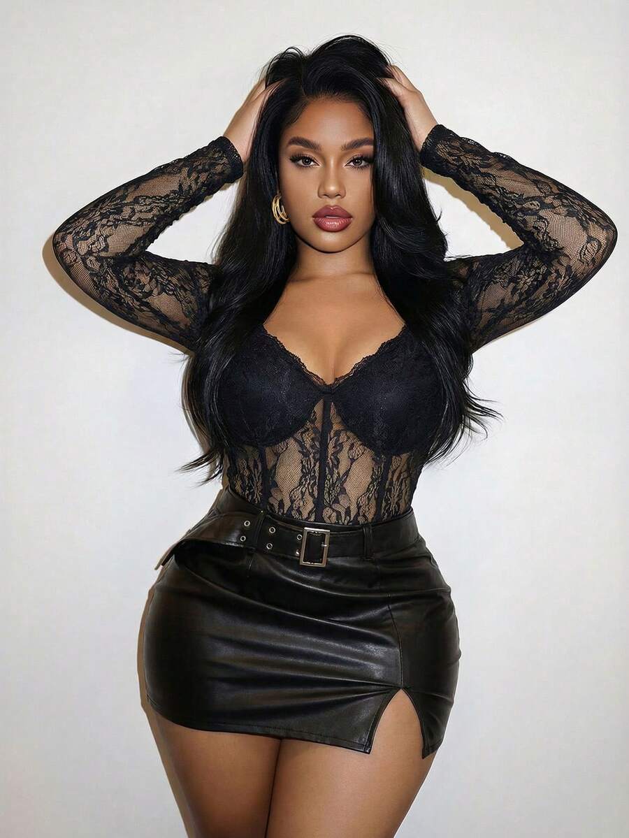 Slaydiva Mùa xuân & hè, Tết Nguyên đán, Ngày lễ tình nhân, Tiệc tùng, Tiệc chiêu đãi, Hẹn hò, Tiệc sinh nhật, Phong cách sinh viên, Trang phục thường ngày, Cơ bản đa năng, Thường ngày, Du lịch tàu biển, Xu hướng lan truyền, Tiệc tùng lãng mạn thanh lịch gợi cảm, Gợi cảm, Cổ vuông, Cổ áo viền ren, Thắt eo, Ren đen, Xuyên thấu, Áo liền thân bó sát, Áo liền thân mùa thu/đông, Áo liền thân gợi cảm, Áo liền thân nữ