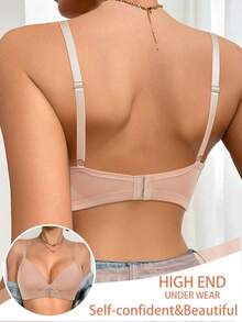 1pc Wireless Bra For Women - Apricot - View 2