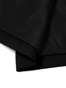 Manfinity Mode Men's Simple Solid Color Button Long Sleeve Suit Jacket And Casual Pocket Pants Set - Black - View 5
