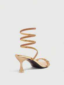 CUCCOO SZL Womenheeledsandals - Gold - View 5