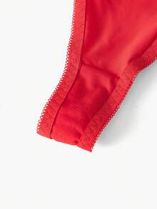 Bisouelle 3pack Sexiga stringtrosor i kontrastspets - Multifärgad - Visa 7