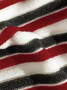 Swim Mod Women's Striped Swimsuit Set For Beach Vacation - Multicolor - View 6