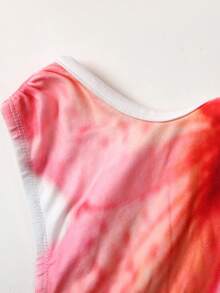 Đầm chấm bi dài dáng suông tối giản thoải mái dành cho thiếu nữ - Màu be - Xem 4