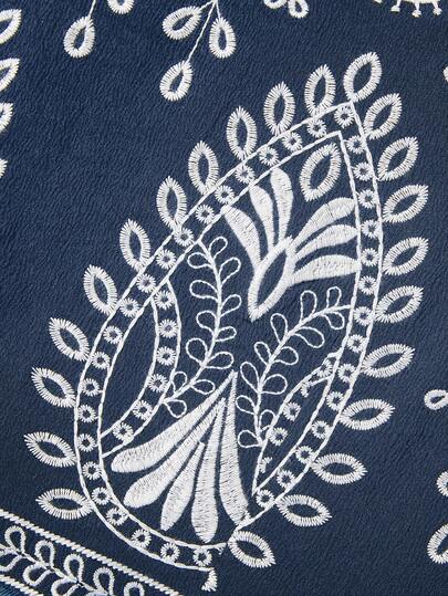 Frievida Elegant Contrast Embroidered Sleeveless Jacket For Women Western Retro Outfit 