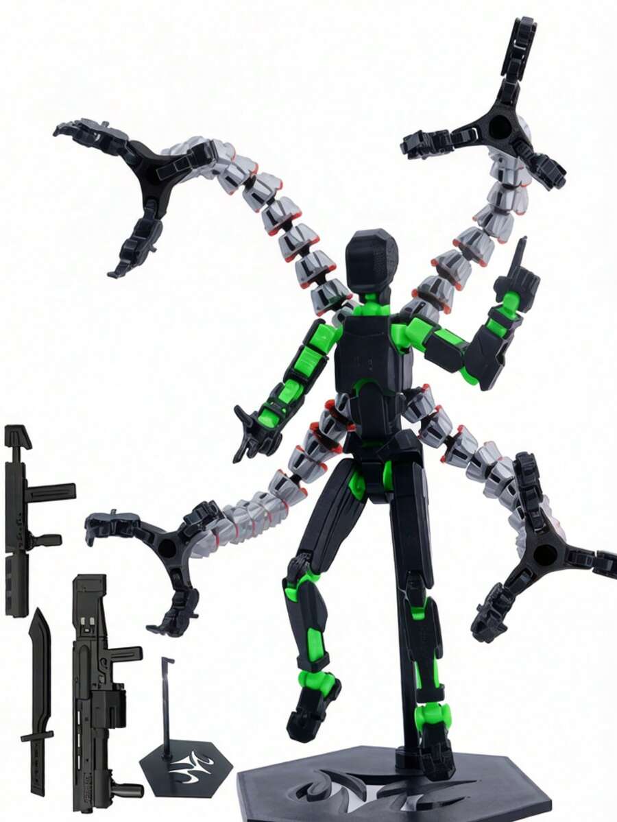 MINKOJA MINKOJA Un juguete de Doctor Octopus de marioneta impresa en 3D, fácil de llevar, juguete suave, juguete para niños, juguete antiestrés, un gran regalo para fiestas, cumpleaños, Navidad y días festivos.