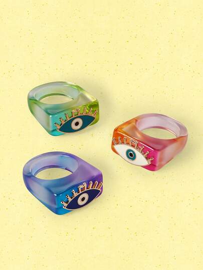Popjeli Nhẫn thời trang in 3D, nhẫn hình giọt nước bằng hợp kim kẽm, phong cách Y2K/Dễ thương/Nhiều màu sắc/Sang trọng, dành cho mẹ/phụ nữ/bé gái/người mẹ, thích hợp cho mùa hè/bãi biển/lễ hội/tiệc tùng/kỳ nghỉ/du lịch, màu hồng, hình trái tim.