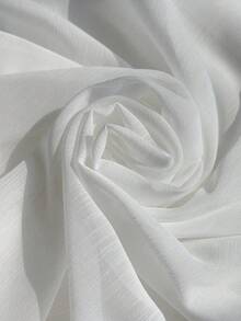 Comfortcana 大码女式休闲透视宽松长袖开襟衬衫，适合夏季、秋季、上学、约会、下午茶、海滩、夏威夷、日常穿着 - 白色 - 查看 6