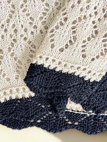 Franclia Bộ đồ nữ nhẹ nhàng phối ren tương phản gồm 2 món, áo cardigan tay ngắn cổ chữ V và quần short cạp cao, trang phục thanh lịch cho mùa xuân/hè, kỳ nghỉ biển, du lịch. - Nhiều màu - Xem 8