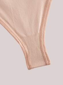 4条装高腰无痕丁字裤，女士内衣，性感三角裤 - 杏色 - 查看 4