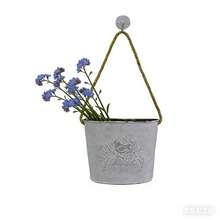 2个/1个复古锻铁壁挂式花盆，吊篮，花篮墙面装饰，花园庭院阳台，室内壁挂式桶形花盆 - 多色 - 查看 5