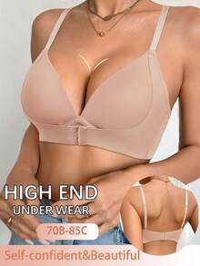 1pc Wireless Bra For Women - Apricot - View 3