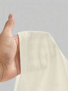 ROMWE Kawaii 可爱甜美爱心蝴蝶结兔子蛋糕系带性感吊带背心和喇叭低腰裤女式两件套 - 米色 - 查看 10