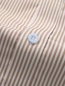 Calvornis Men's Casual Everyday & Workwear Colorblock Striped Print Long Sleeve Shirt, Spring & Autumn - Multicolor - View 5