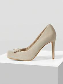 Mnmlis Women's Fashion Sweet And Comfortable Versatile Stiletto High Heels Shoes - Apricot - View 2