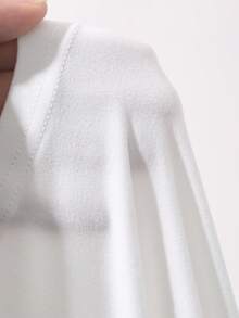 Dazy Plus Plus Size Women's Solid Color Off-Shoulder Fitted Casual T-Shirt Summer - White - View 3