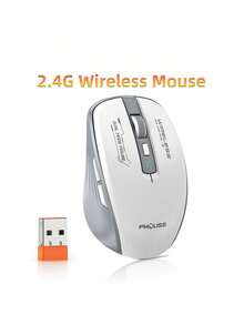 Teckwe Dual-Mode Silent Wireless Mouse, BT5.1/2.4G, Dual Connectivity, Silent Buttons, Suitable For Office And Home Use. - View 6