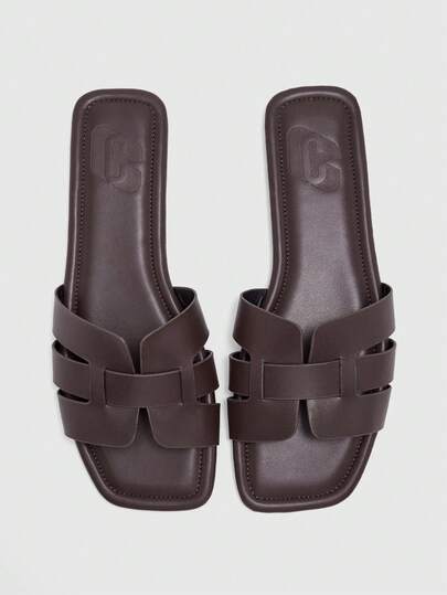 CUCCOO BIZCHIC Sandalias planas clásicas y minimalistas para mujer, elegantes y cómodas para vacaciones y uso casual