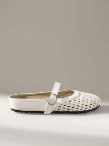 Solecia Women's Flat Shoes - Beige - View 1