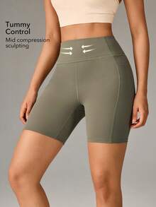 OutZeal Quần legging thể thao nữ mùa hè, mặc hàng ngày, co giãn mềm mại, ôm bụng. - Xanh lá cây Mù sương - Xem 2