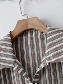 SHEIN LUNE Conjunto de Acción de Gracias para mujer de talla grande, ropa de otoño para uso casual diario. Camisa de manga larga con estampado geométrico para mujer de talla grande. Camisa holgada y cómoda de estilo largo para el hogar y las vacaciones, atuendos de otoño, conjunto de Acción de Gracias para mujer, conjunto navideño para mujer, blusa casual holgada y cómoda de estilo largo para el hogar y las vacaciones, atuendos de otoño, blusa para días festivos - Multicolor - Ver 6