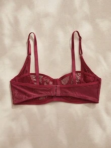 Charlaine 1 chiếc áo ngực có gọng màu đỏ rượu vang dành cho nữ - Màu Đỏ Sâu - Xem 2