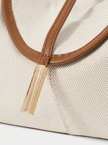 SHECARRY Túi đeo vai nữ, túi đeo chéo vai thường ngày khi đi nghỉ mát. - Màu be - Xem 7