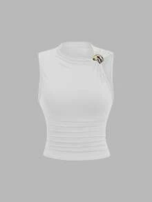 Sweetra Women's Ruched Fitted Blouse, Suitable For Summer - Multicolor - View 4