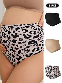 Moonlight&Mama 3pcs High Waist Seamless Maternity Underwear For Women - Multicolor - View 3