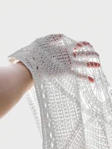 EASEVO 大码男士纯色单排扣休闲百搭日常衬衫 - 白色 - 查看 9