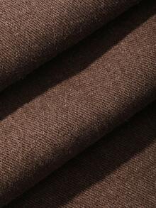 Dazy Tall Jeans casuales de pierna recta y holgados, estilo callejero para mujer - Marrón - Ver 6