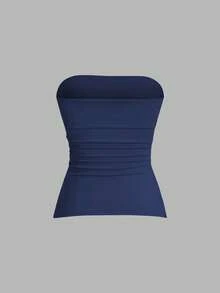 Sweetra Áo ống nữ kiểu dáng thường ngày đa năng - Nhiều màu - Xem 3