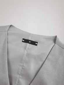 Officeau Bộ vest nam, kiểu dáng tối giản, ôm sát, cài khuy đơn, gồm áo khoác, áo gile và quần tây, thích hợp cho đám cưới, tiệc tùng, dạ hội và các dịp khác để thể hiện phong cách lịch lãm, màu xám nhạt, cỡ XS-XXXL. - Màu Xám nhạt - Xem 10