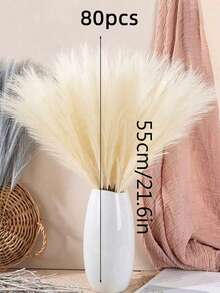 100/50/30/20/10/3/1 Faux Pampas Grass, Pompas, Pampas Grass, Pampas Grass For Floor Vase, Pampas Grass Decor For Vase Fillers, Boho Rustic Farmhouse Home Decor,Wedding Party Decor, Valentine's Day, Gift Gifts Birthday Graduation,Fall Decor,Autumn(97cm Is Suitable For Floor Vases, 55cm Is Suitable For Tabletop Vases.) - Beige - View 18