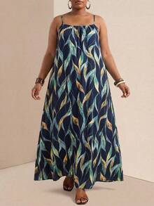 CURVE+ Vestido Casual Plisado de Talla Grande en Verde Salvia, Estilo Boho de Verano, Ideal para Vacaciones, Fiestas de Cumpleaños, Graduaciones, Uso Diario y para Estudiantes. - Verde - Ver 3